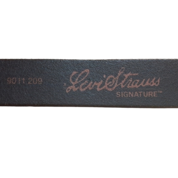 Levi Strauss Signature Men's Size 42/44 Brown Leather Belt - Picture 8 of 10